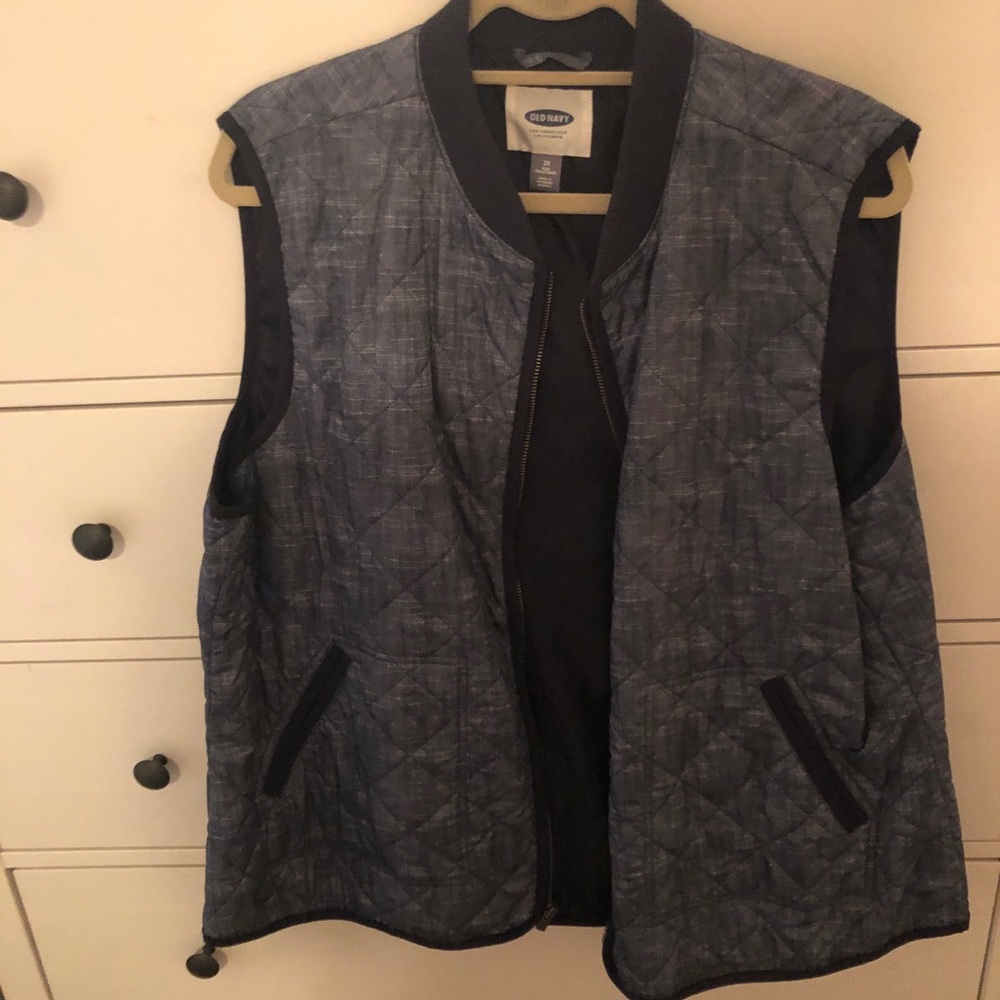Old navy denim vest size 2XL